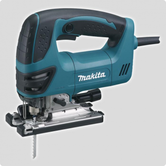 Makita 4350FCTJ priamočiara píla s LED osvetlením, nastaviteľným počtom zdvihov a štvorstup Makita 4350FCTJ priamočiara píla s LED osvetlením, nastaviteľným počtom zdvihov a štvorstup