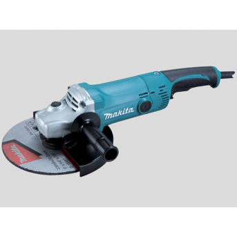 Makita GA9050R uhlová brúska s obmedzovačom rozbehového prúdu a antireštartom Makita GA9050R uhlová brúska s obmedzovačom rozbehového prúdu a antireštartom
